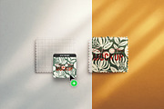 Two Horizontal Postage Stamp, an Advertising Mockup by Custom Scene (Thumbnail 6 of 11)