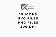 Minimal Icons Pack, a Solid Icon by Akatype Studio (Thumbnail 2 of 3)