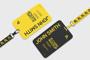 ID Card Mockup Set PSD, a Product Mockup by graphypix