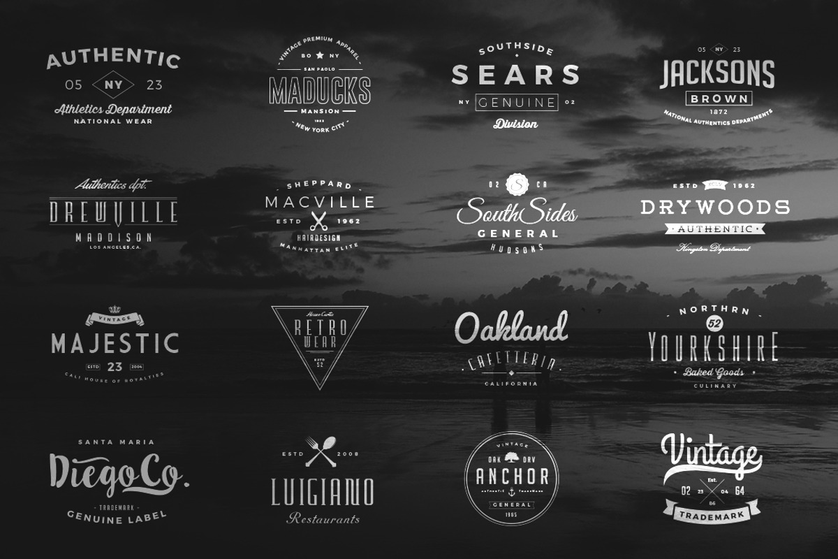 Vintage Logos and Badges Set 5, a Branding & Logo Template by Graphicdome (Photo 2 of 5)