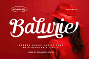 Balurie - Luxury Script Font, a Script Font by RagamKata (Thumbnail 1 of 10)