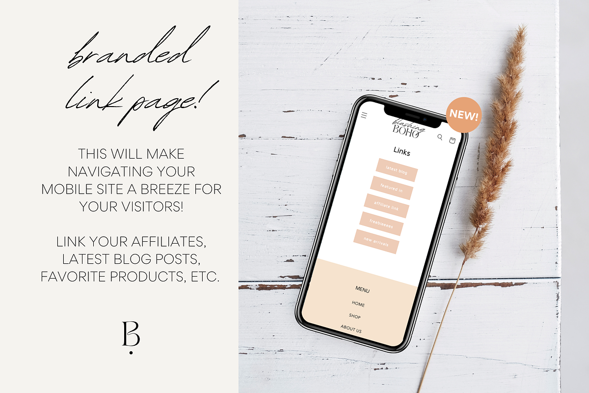 Easy Shopify Theme | Blushing Boho, a Shopify Template by Easy Website Themes (Photo 6 of 11)