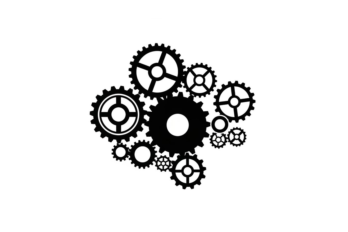 Gear & Cogwheel Silhouette Vector Bu, an Illustration by jahid234 (Photo 43 of 51)