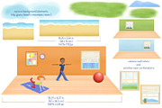 Yoga Kids Clipart, an Illustration by AnimadDesign (Thumbnail 5 of 10)