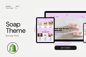 Shopify Soap Theme Purple Pink