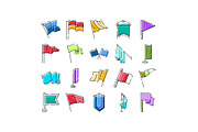 Collection of waving flags and, an Object Graphic by pikepicture (Thumbnail 1 of 3)