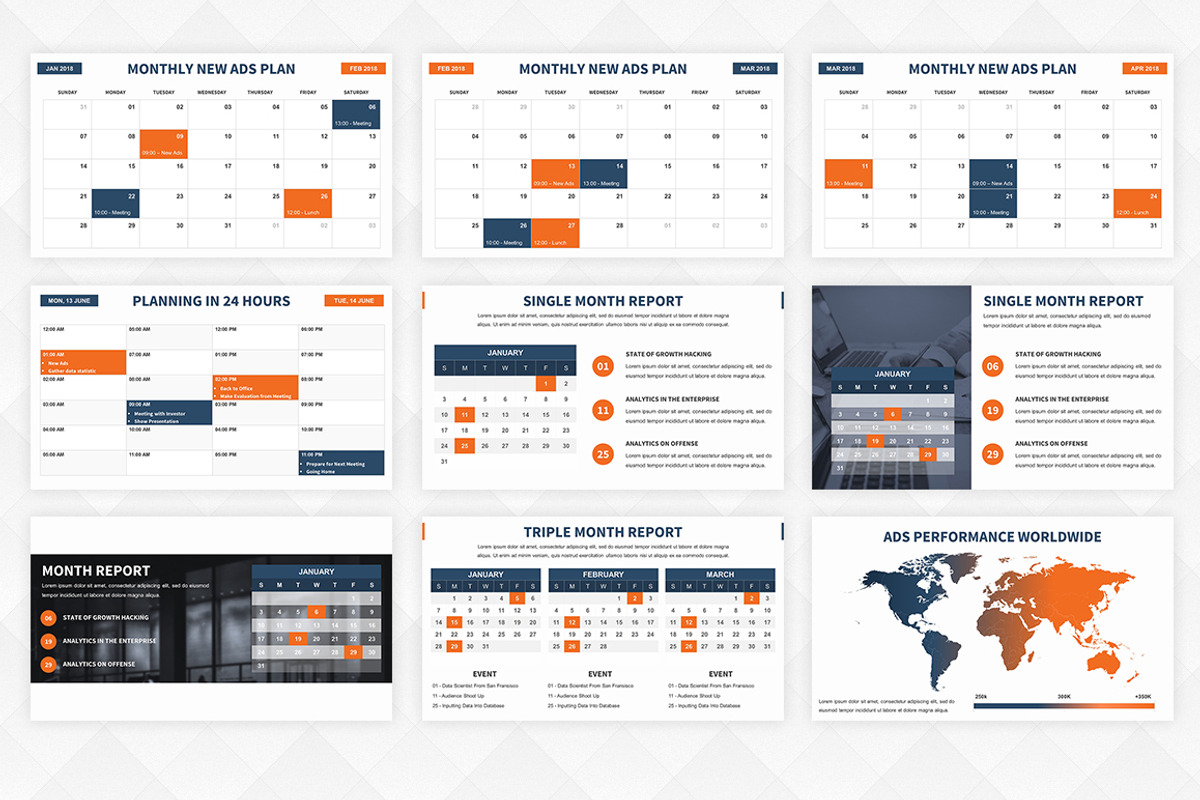 Ads Analytics PowerPoint Template, a Presentation Template by Affantjie Photowork (Photo 7 of 11)