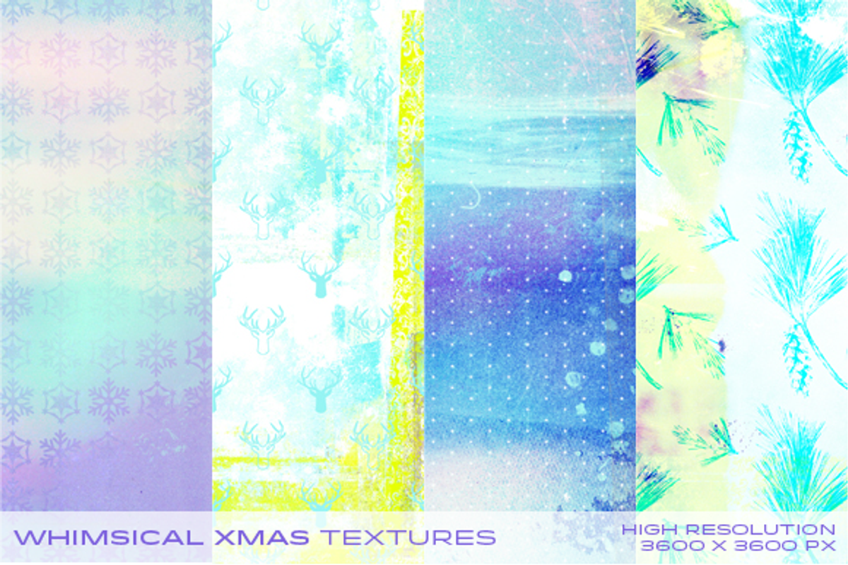 Whimsical Xmas Textures, a Texture Graphic by LuOtero