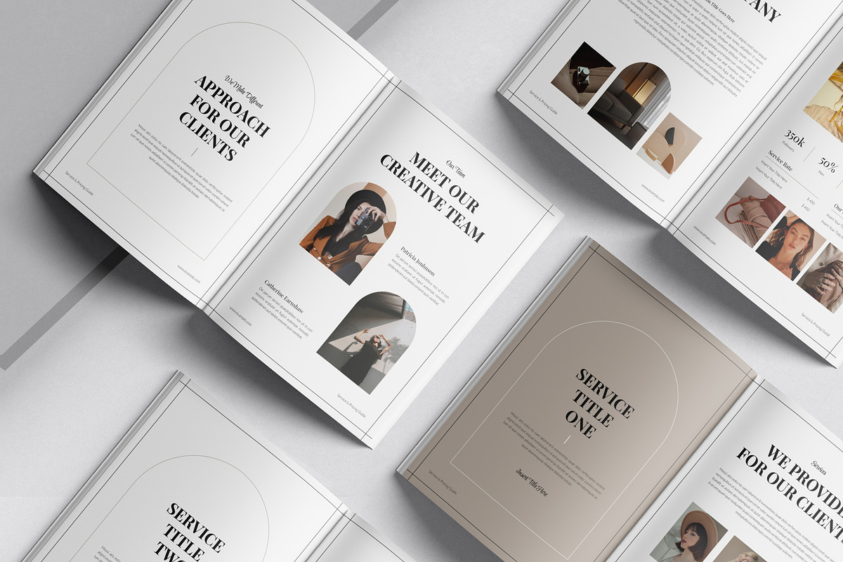 Service & Pricing Guide Template, a Magazine Template by DesignCrest (Photo 6 of 13)