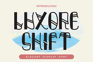 Luxore Shift - Display Font, a Font by PutraCetol Studio