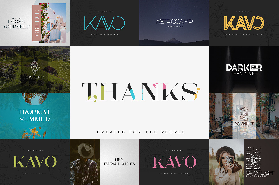 Kavo Font Bundle 17in1 + 24 logos, a Serif Font by VP Fonts (Photo 23 of 23)