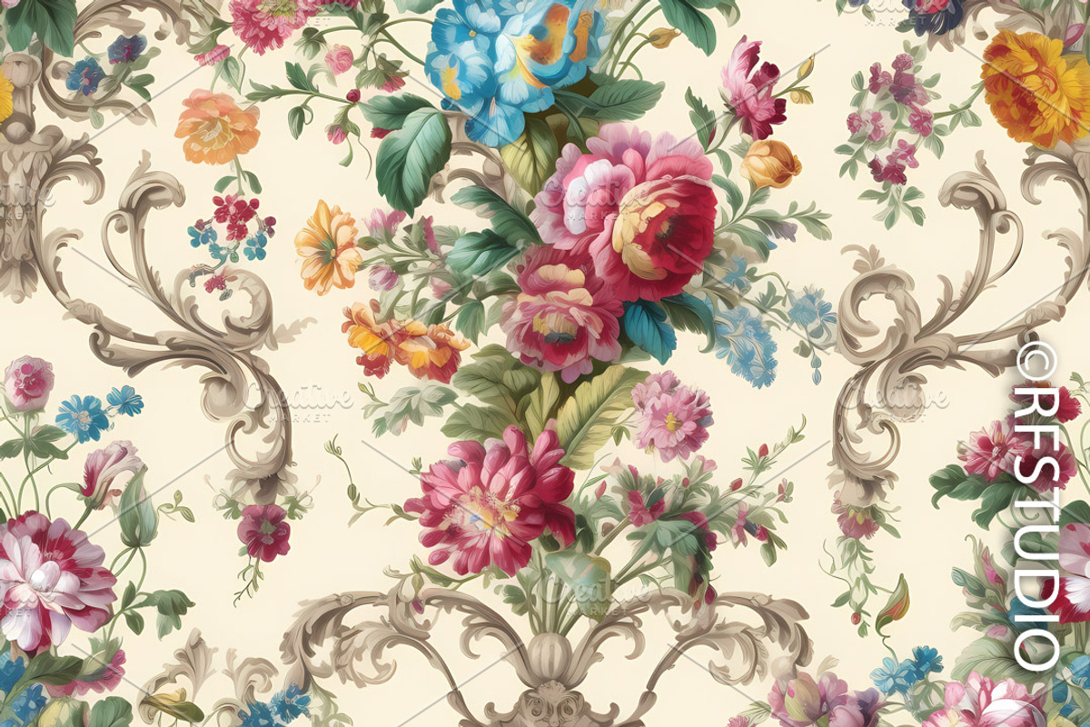 WHISPERMYST GARDEN. Seamless Bundle, a Texture Illustration by RefinedFantasyStudio (Photo 7 of 10)