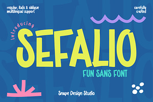 Sefalio - Fun Sans Font