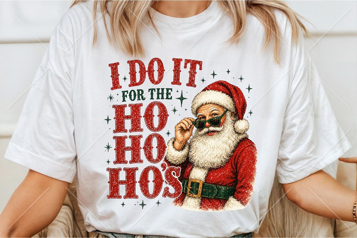 I Do It for the Ho Ho Hos Christmas, a Seasonal Illustration by Canvas Craft (Photo 3 of 6)