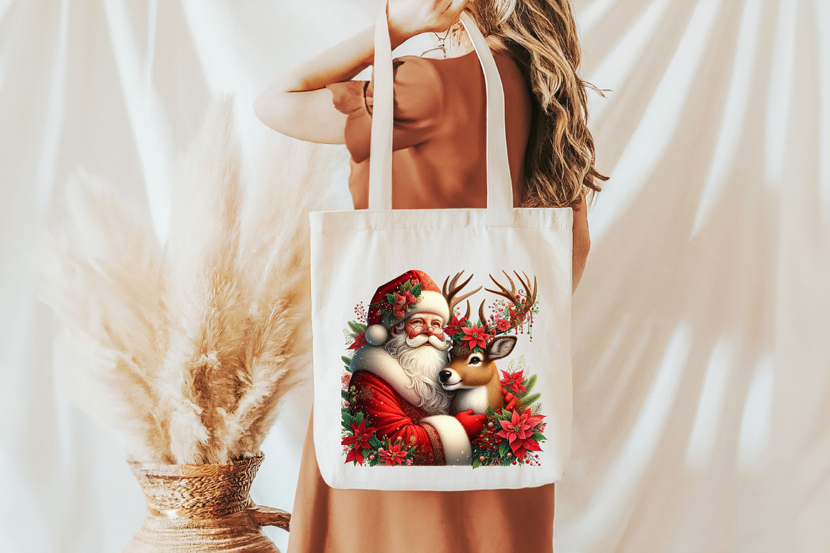 Santa Claus and Reindeer png, an Illustration by Libby Wishes (Photo 6 of 9)