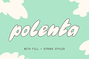 POLENTA — soft fluffy bubble font, a Handwritten Font by Studio Noppo (Thumbnail 1 of 5)