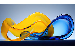 design blue and yellow abstract ai, a Background Photo by pikepicture