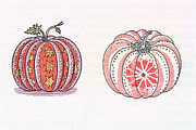 Pumpkin Hand-drawn Fall, an Illustration by CreationArt (Thumbnail 3 of 4)