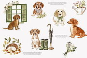 dachshund clipart cozy dog png, a Decorative Illustration by Patishop Art (Thumbnail 6 of 10)