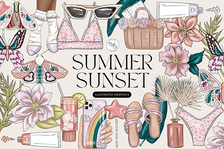 Girly Fashion Clip Art Bundle