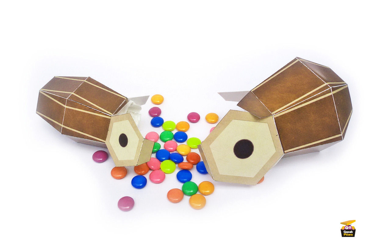 DIY Indian Drum Favor -3d papercraft, a Templates & Theme by PAPER amaze