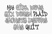 Jumpis Graffiti Typeface, a Handwritten Font by Fitrah Type (Thumbnail 10 of 12)