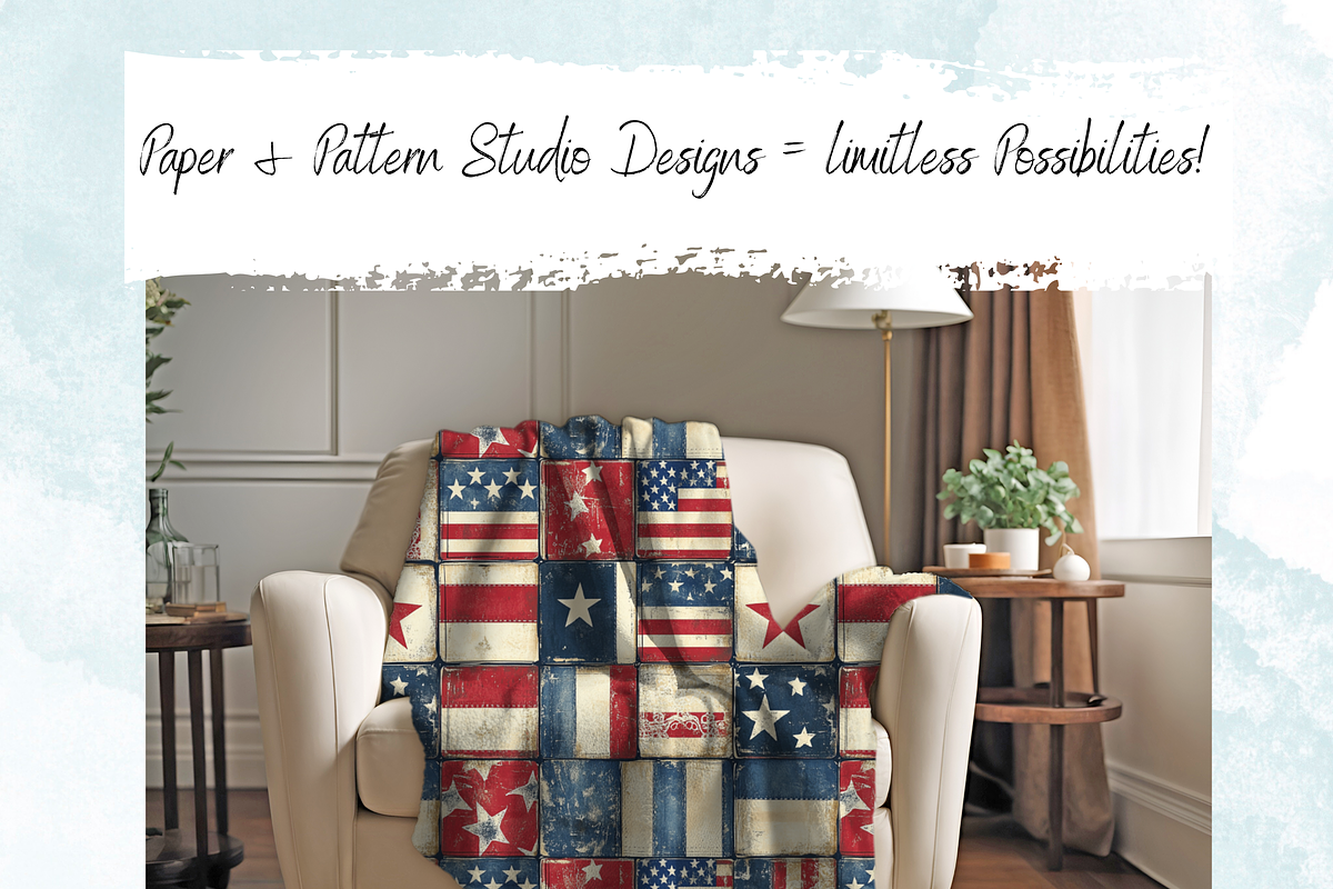 Vintage American Quilt Seamless, a Pattern Graphic by Paper & Pattern Studio (Photo 5 of 8)