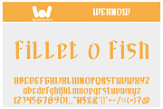 fillet o fish font, a Font by weknow (Thumbnail 1 of 5)