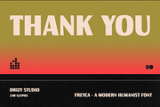 Freyca – Modern Humanist Font, a Sans Serif Font by Drizy (Thumbnail 9 of 9)
