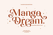 Mango Dream - Modern Retro Font, a Serif Font by Sans & Sons (Thumbnail 1 of 6)