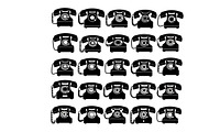 A classic vintage phone silhouette, an Illustration by Amazin_art (Thumbnail 17 of 25)