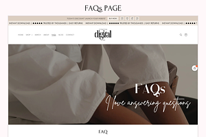 Beige Shopify Theme Digital Products