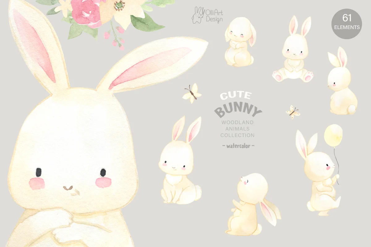 Animal BUNDLE. Watercolor, an Animal Illustration by OlliArtDesign (Photo 11 of 17)