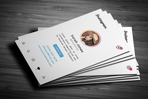 Instagram Profile Business Card