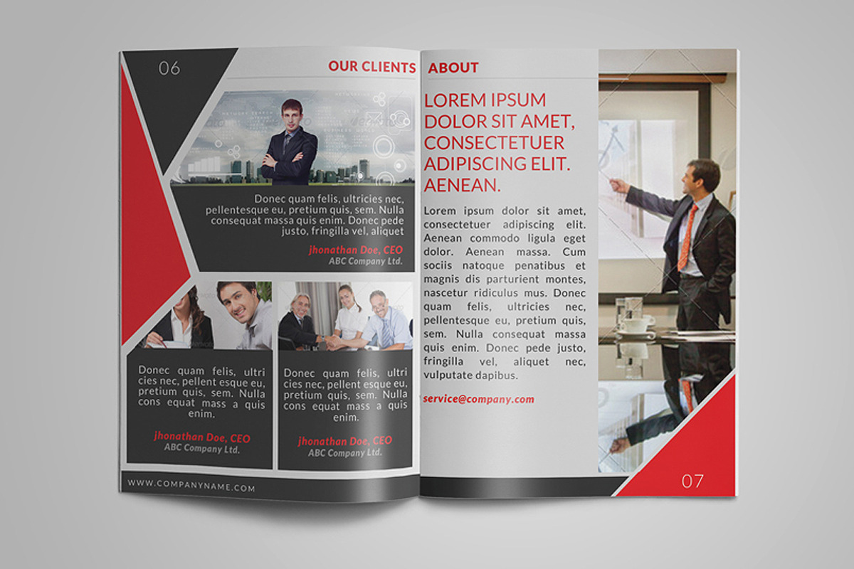 8 Page Corporate Bifold Brochure, a Brochure Template by WonderShop (Photo 4 of 4)
