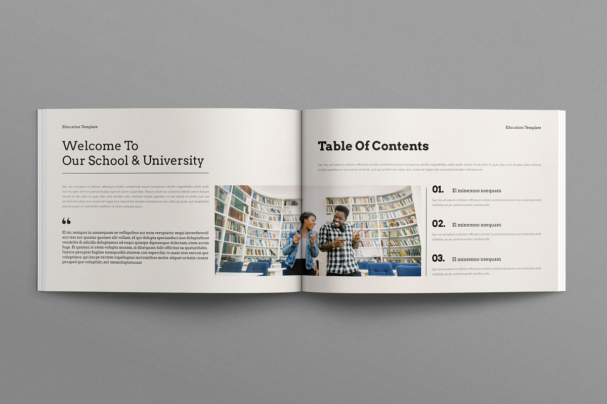 Education Brochure Landscape, a Brochure Template by E-Type (Photo 2 of 7)