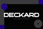 Deckard Typeface, a Sans Serif Font by Bruno. (Thumbnail 1 of 7)