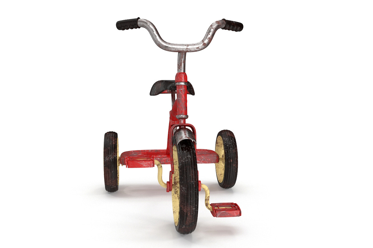 Old Tricycle, a Cars & Vehicle 3D Model by Tedi Permana (Photo 3 of 7)