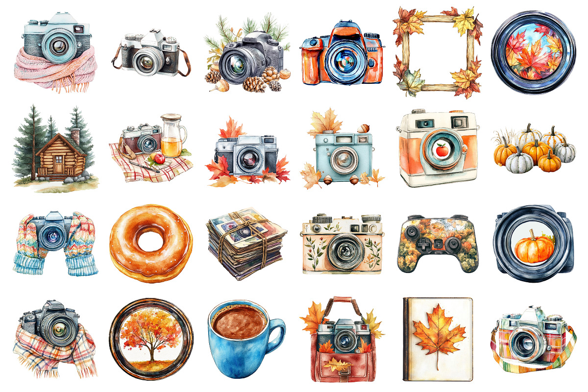 Autumn Photography Clipart, an Illustration by Daily.Designs (Photo 2 of 3)