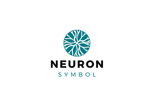 Neuron Symbol Logo Design, a Branding & Logo Template by AlvinStd