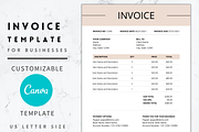 Invoice Template for Canva, a Templates & Theme by Minva Themes (Thumbnail 1 of 3)