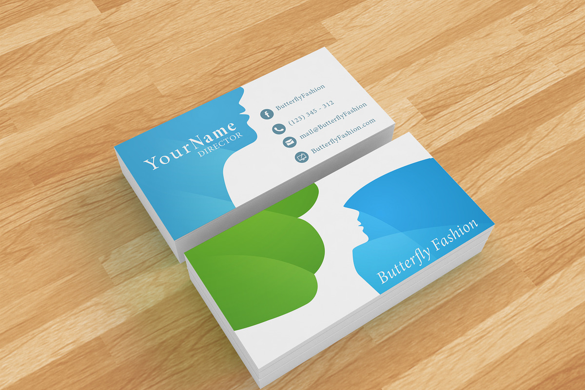 Butterfly Fashion Brand Template, a Stationery Template by MusiqueDesigns (Photo 5 of 5)