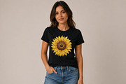 Sunflower Rhinestone PNG, a Seasonal Illustration by Pixels.Craft (Thumbnail 5 of 8)