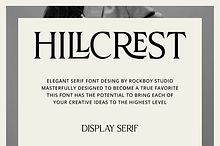 Hillcrest - Display Serif Font