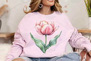 Watercolor Spring Tulips Clipart PNG, an Illustration by Canvas Craft (Thumbnail 4 of 7)
