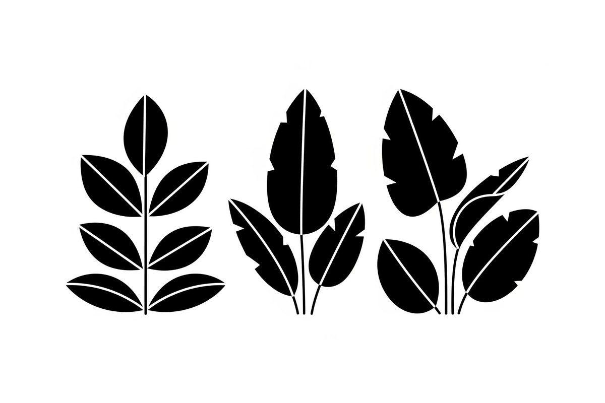 Minimal Botanical Leaf Silhouette Bu, an Illustration by Creativeshirt (Photo 35 of 51)