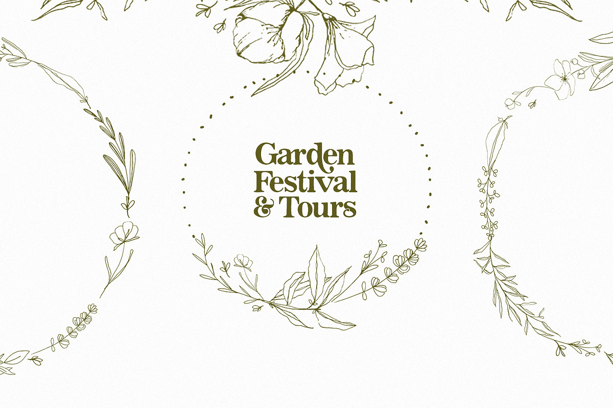 Vintage Stylist Font + Florals, a Serif Font by Creativeqube Design (Photo 10 of 18)