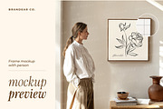 20 Frame Mockups with Person, a Household Mockup by Brandear Design (Thumbnail 7 of 13)