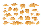 Chinese fluffy clouds set, a Decorative Illustration by Good Studio (Thumbnail 2 of 3)