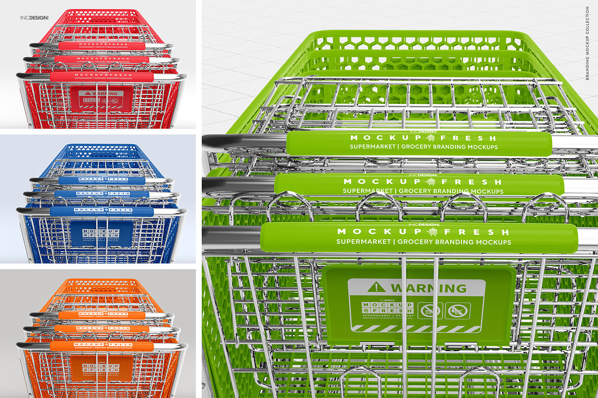Shopping Cart Branding Mockup, a Product Mockup by INCDesign (Photo 4 of 14)